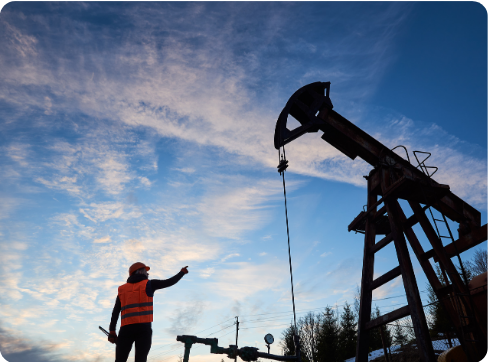 Onshore oil field operation